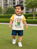 AMIONE Unisex Baby Boys & Girls Toddler Tshirt – Pure Cotton Round Neck Football Lion Summer Soft Breathable & Comfortable Casual Wear Top