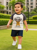 AMIONE Unisex Baby Boys & Girls Toddler Tshirt – Pure Cotton Round Neck Loving Gorilla Summer Soft Breathable & Comfortable Casual Wear Top