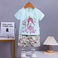 AMIONE Casual Cotton Summer Regular Fit Little Princess tshirt Top and Shorts Kids Clothing Set Dress Nightsuit for Baby Girls