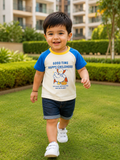AMIONE Unisex Baby Boys & Girls Toddler Tshirt – Pure Cotton Round Neck Happy Childhood Duck Summer Soft Breathable & Comfortable Casual Wear Top