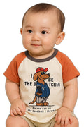 AMIONE Unisex Baby Boys & Girls Toddler Tshirt – Pure Cotton Round Neck Baseball Pitcher Dog Summer Soft Breathable & Comfortable Casual Wear Top
