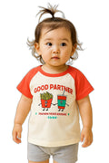 AMIONE Baby Girls Toddler Tshirt – Pure Cotton Round Neck Good Partner Summer Soft Breathable & Comfortable Casual Wear Top