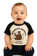 AMIONE Unisex Baby Boys & Girls Toddler Tshirt – Pure Cotton Round Neck Camping Bear Summer Soft Breathable & Comfortable Casual Wear Top