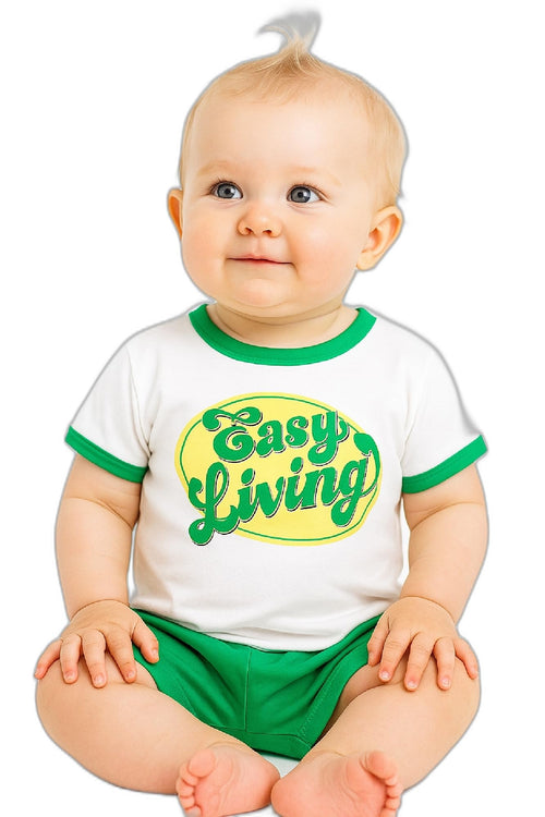 AMIONE Baby Girls Toddler Tshirt – Pure Cotton Round Neck Easy Living Summer Soft Breathable & Comfortable Casual Wear Top