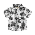 AMIONE Cotton Stylish Hawaiian Beach Black Palm Tree Design Shirt for Baby Boys